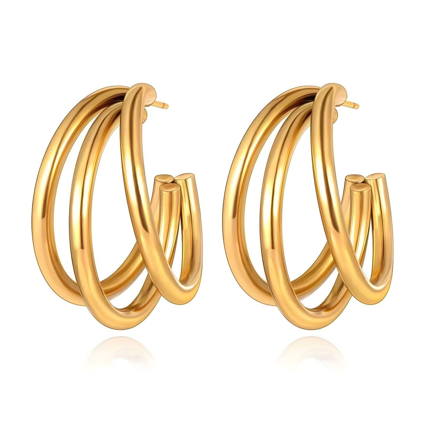 Boucles d'oreilles NOÉMIE - Brume d'Or