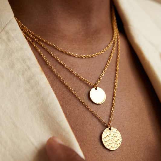 Necklace, 18K Gold Plated Steel - Brume d'Or