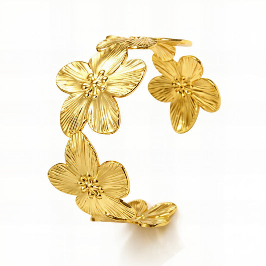 Bracelet Fleur CLOTHILDE - Brume d'Or