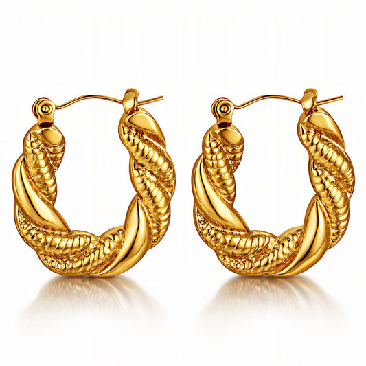 Boucles d'oreilles JADE - Brume d'Or