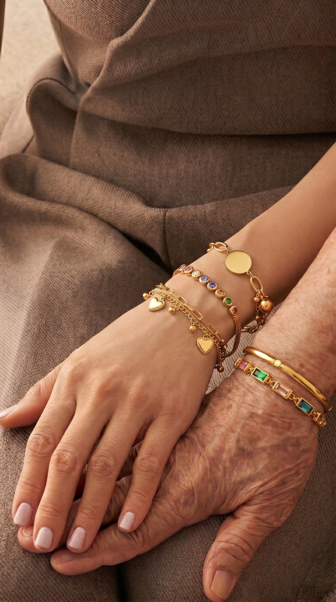 Bracelet Coeurs LILA - Brume d'Or