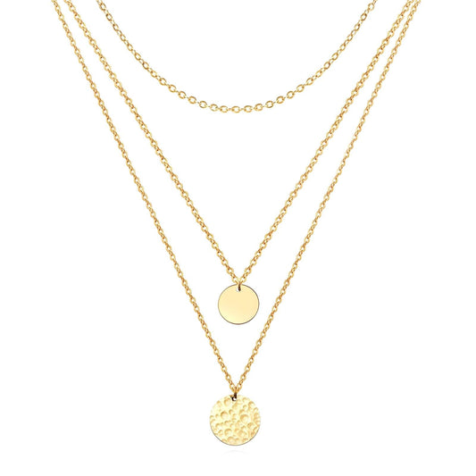 Necklace, 18K Gold Plated Steel - Brume d'Or