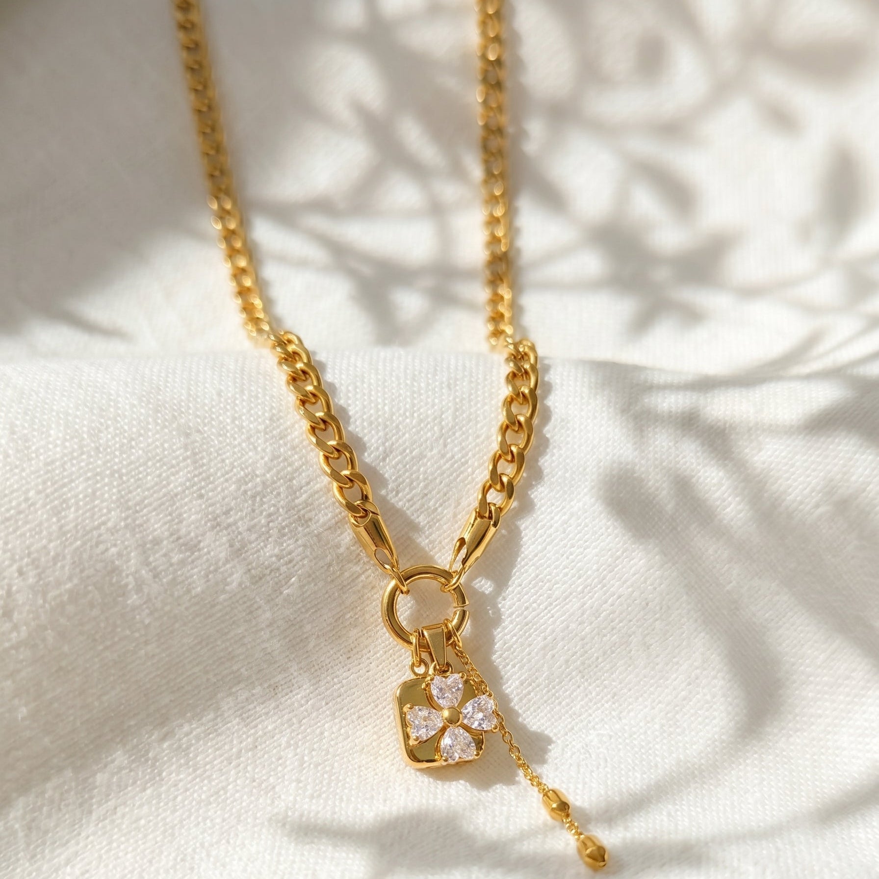 Collier Fleuri - AGATHE - Brume d'Or