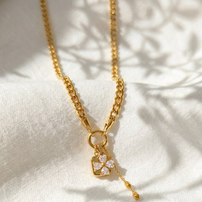 Collier Fleuri - AGATHE - Brume d'Or