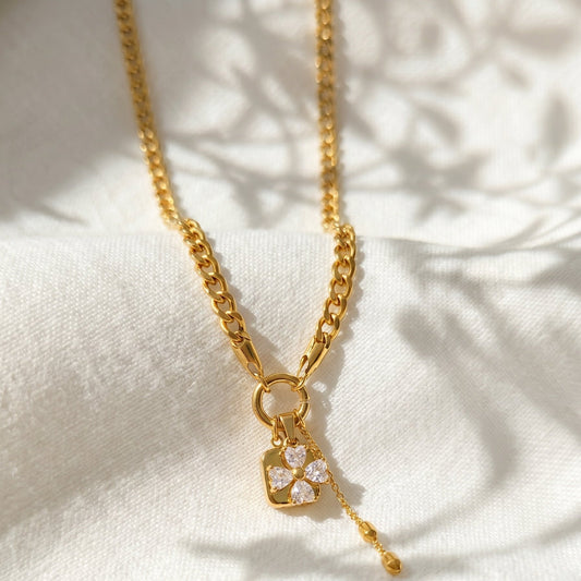 Collier Fleuri - AGATHE - Brume d'Or