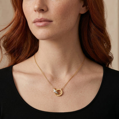 Collier CÉLINE | Acier Inoxydable Doré - Brume d'Or