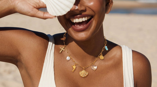 Collier coquillage - JULIE - Brume d'Or