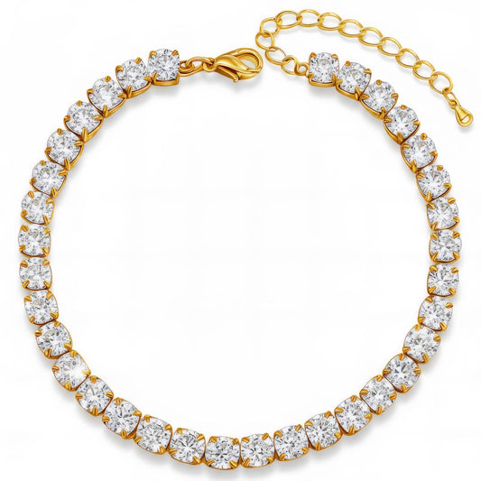 Bracelet tennis OCEANE - Brume d'Or