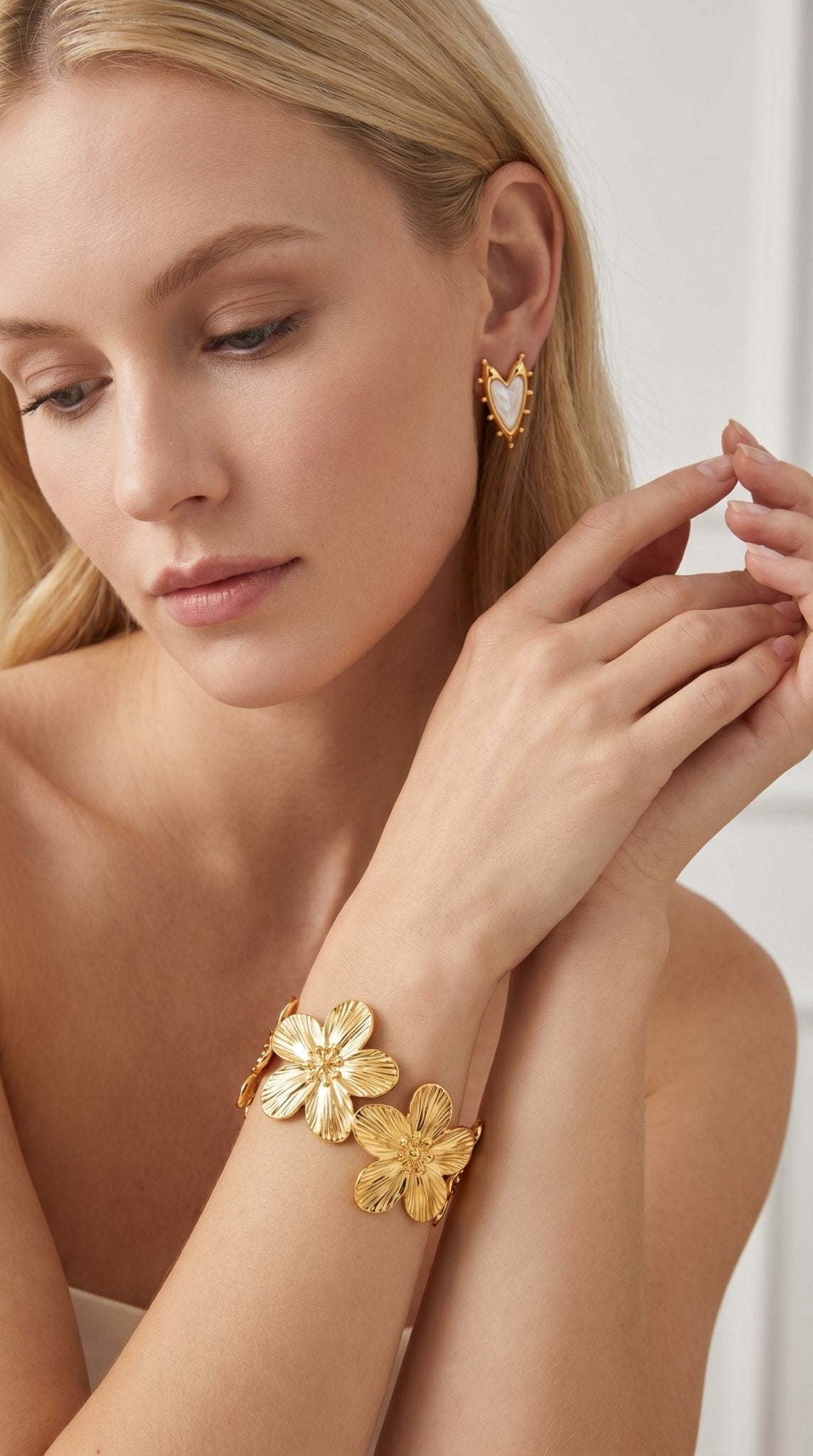 Bracelet Fleur CLOTHILDE - Brume d'Or