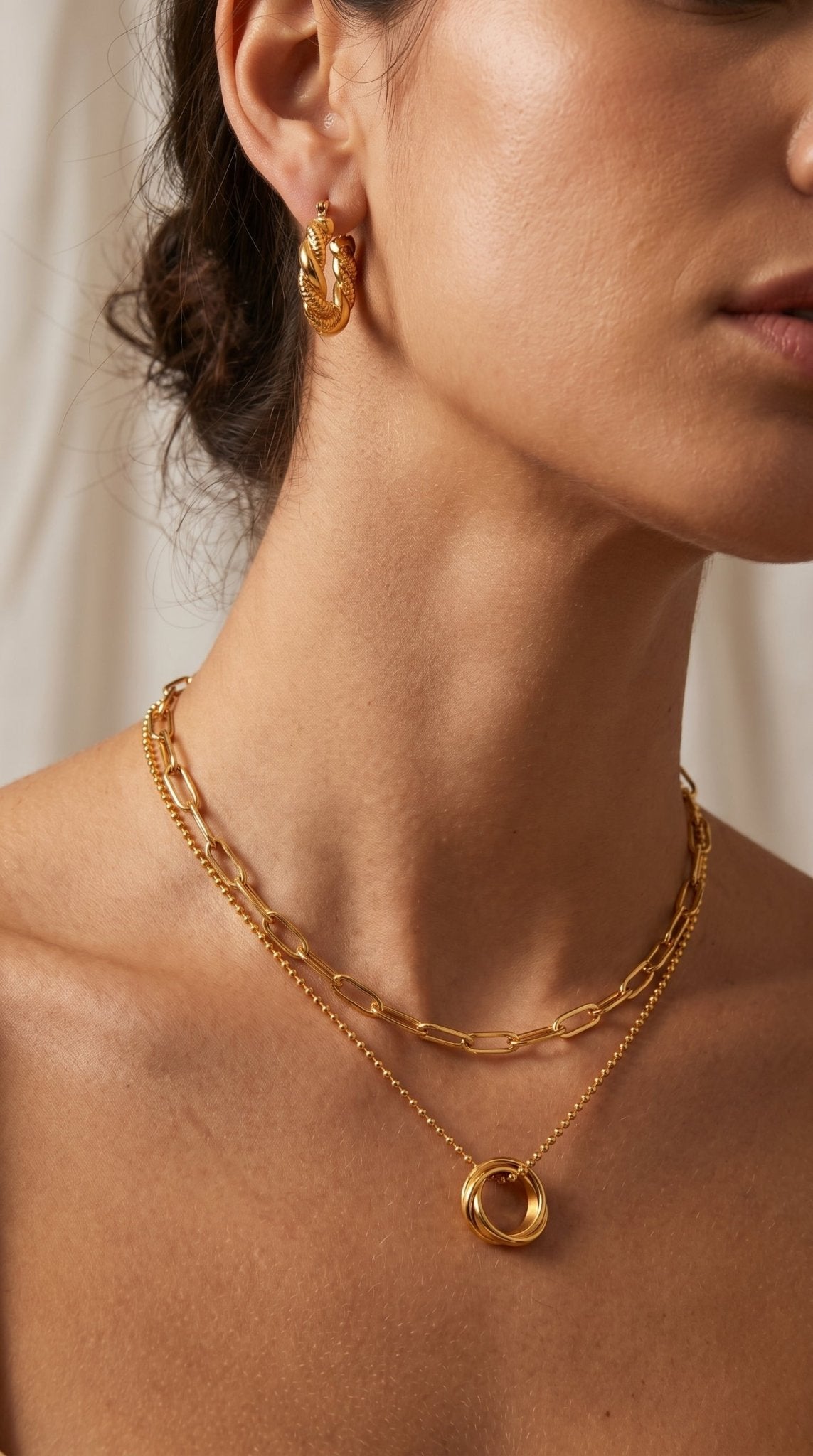 Collier CELESTE Doré - Brume d'Or