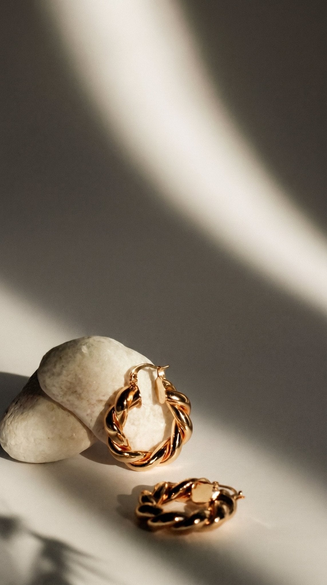 Boucles d'oreilles JADE - Brume d'Or