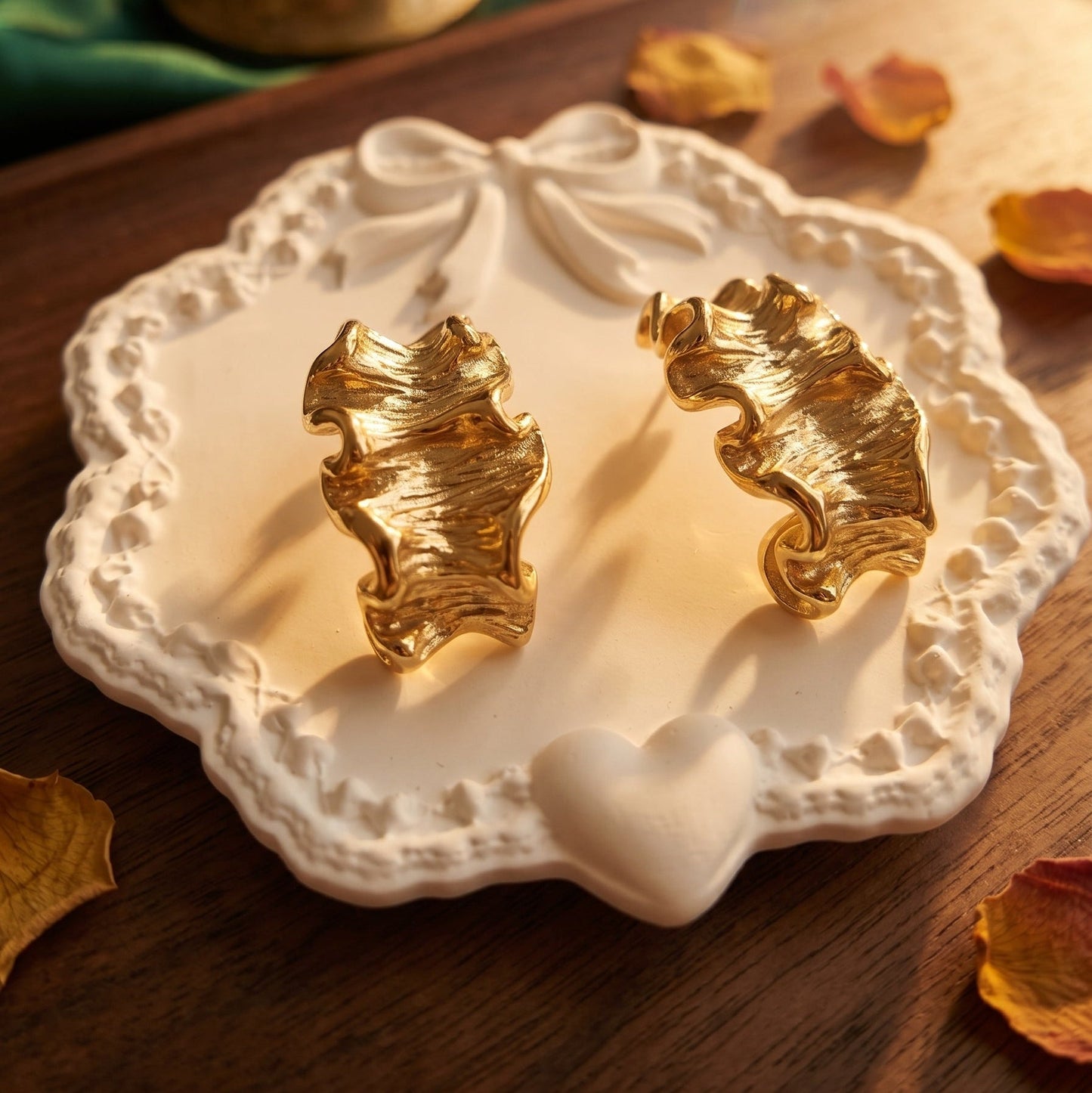 Boucles d'oreilles EZRA - Brume d'Or