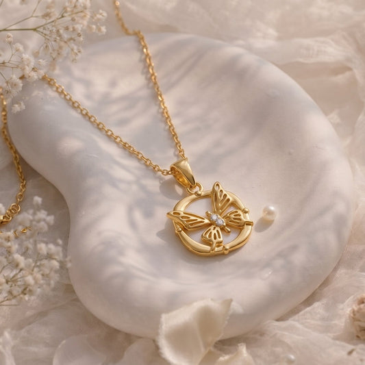 Collier PAULINE Doré - Brume d'Or
