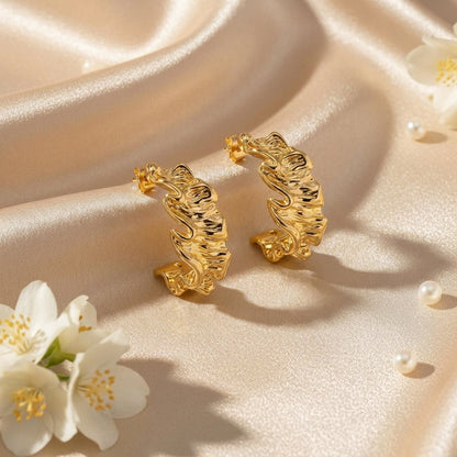 Boucles d'oreilles EZRA - Brume d'Or