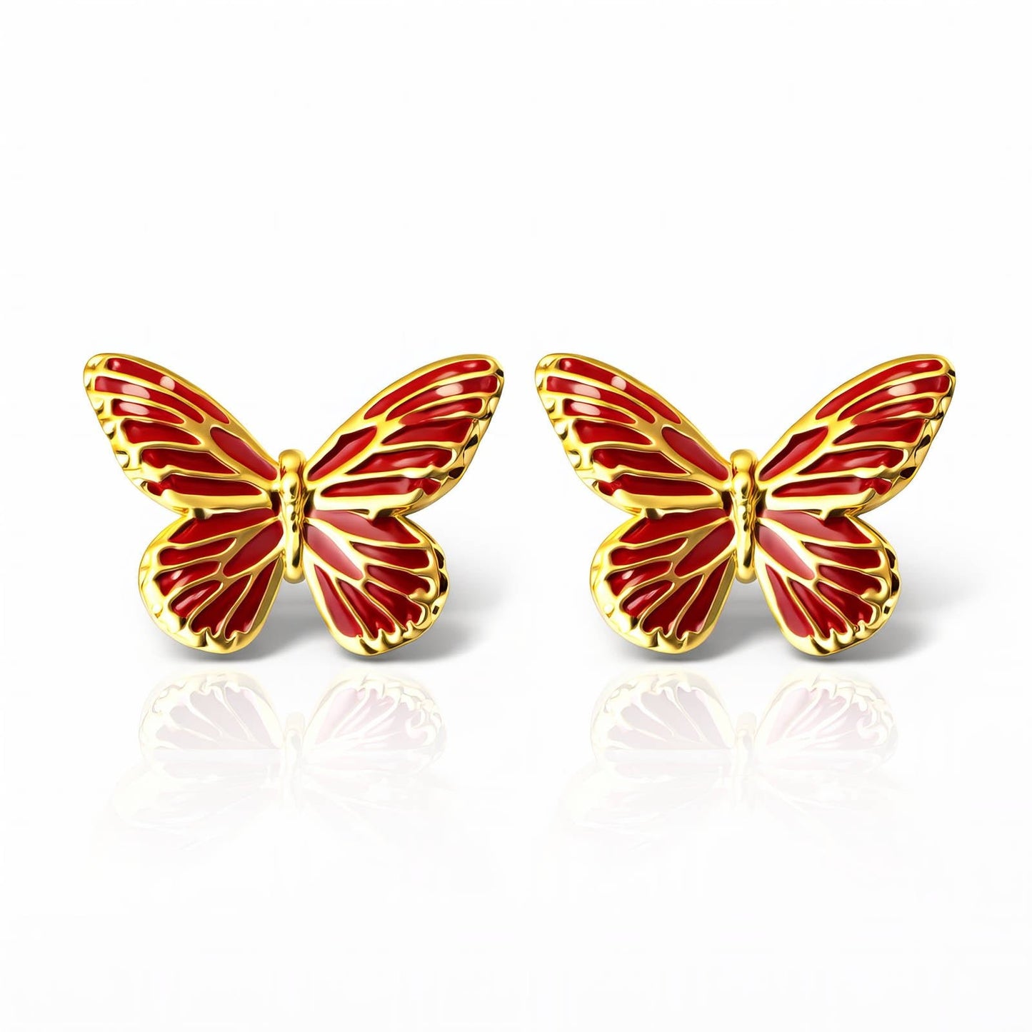 Boucles d'oreille papillon ÉLISE - Brume d'Or