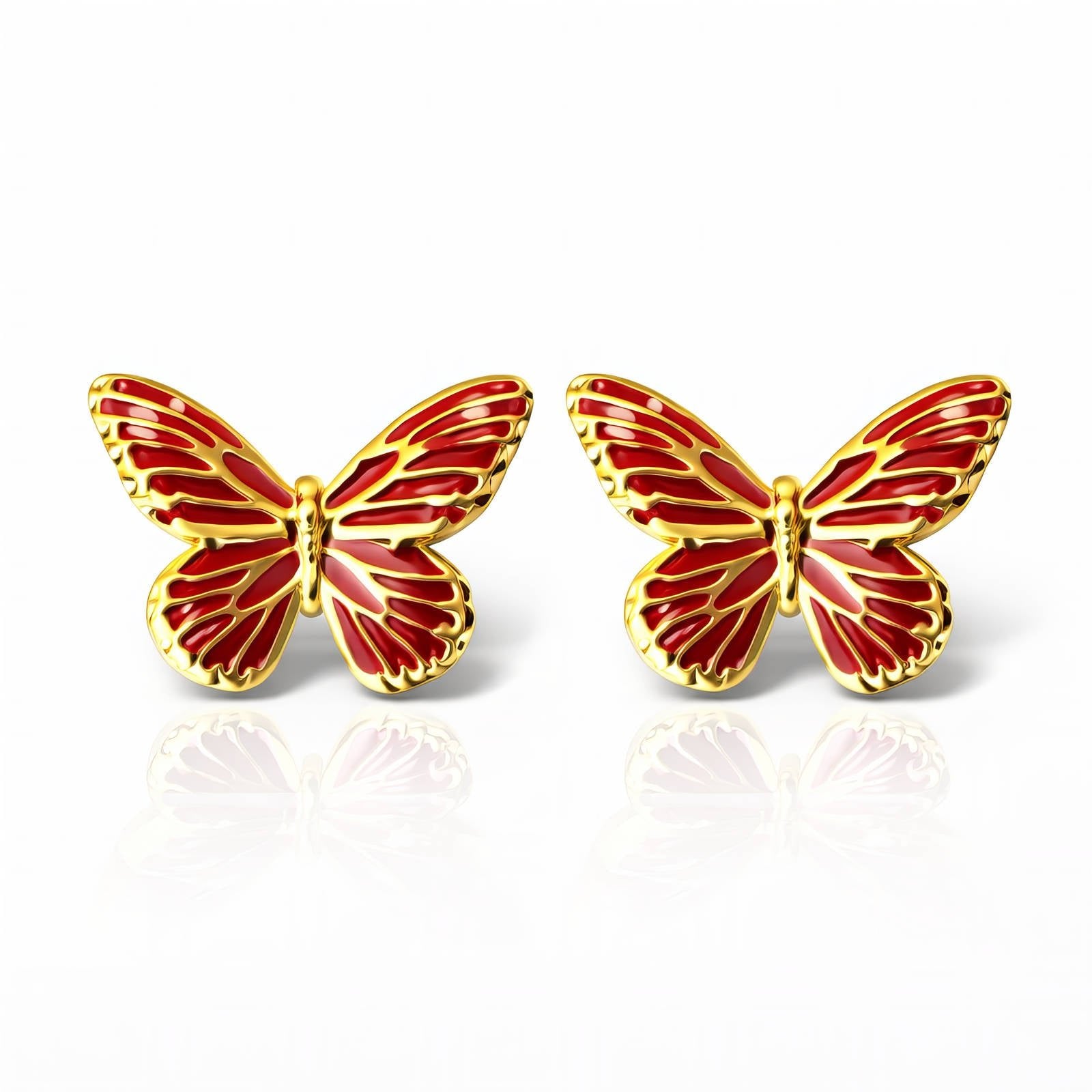 Boucles d'oreille papillon ÉLISE - Brume d'Or