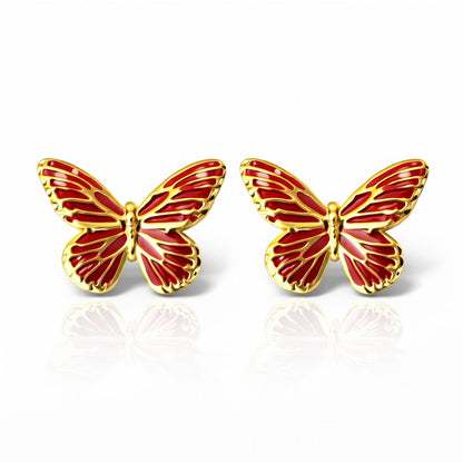 Boucles d'oreille papillon ÉLISE - Brume d'Or
