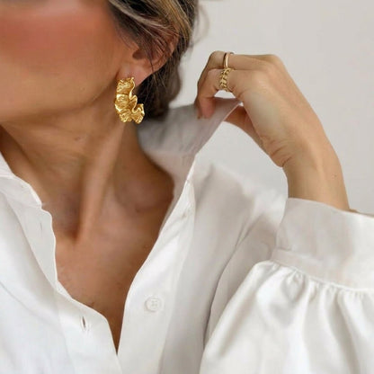 Boucles d'oreilles EZRA - Brume d'Or