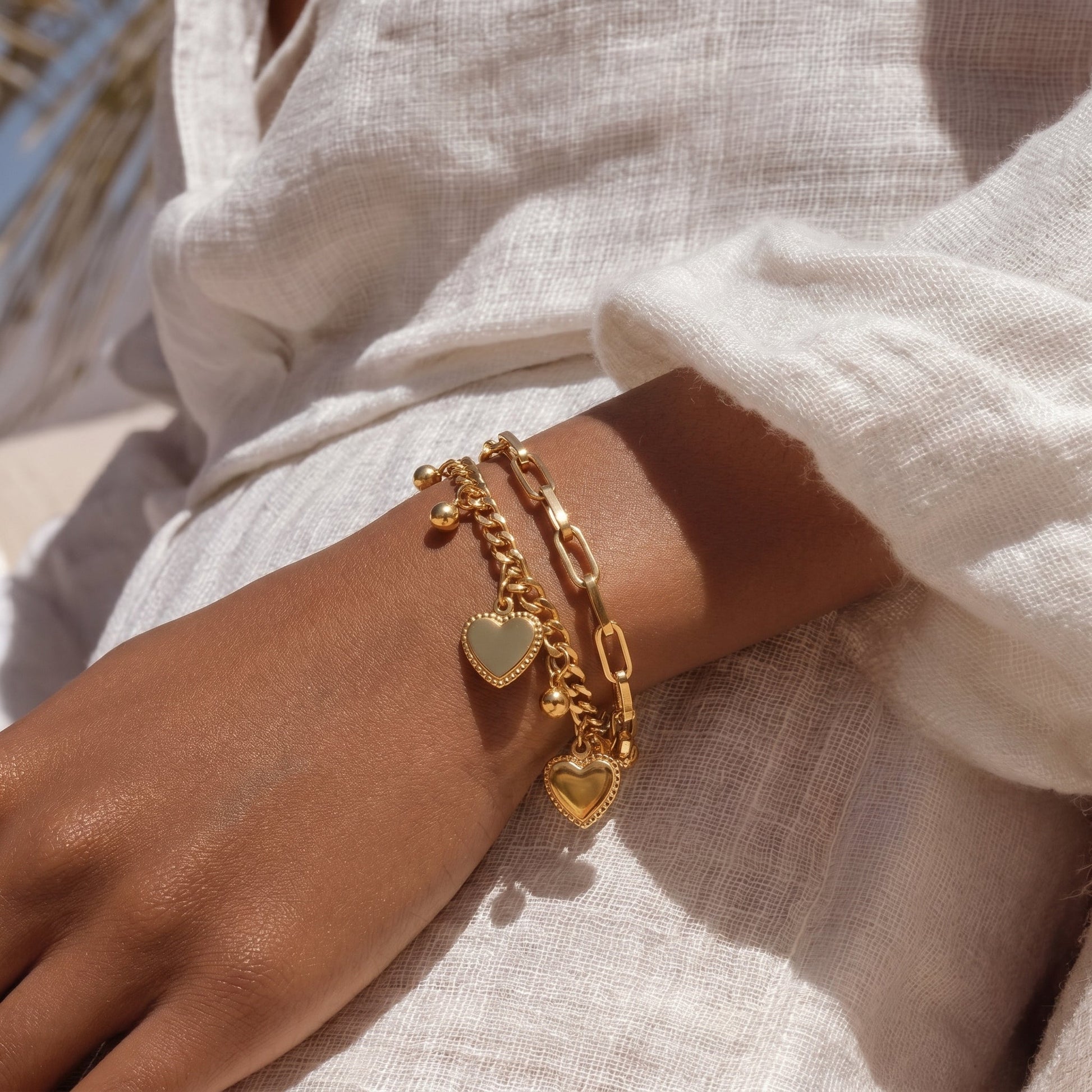 Bracelet Coeurs LILA - Brume d'Or