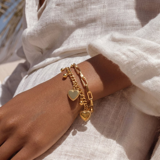 Bracelet Coeurs LILA - Brume d'Or