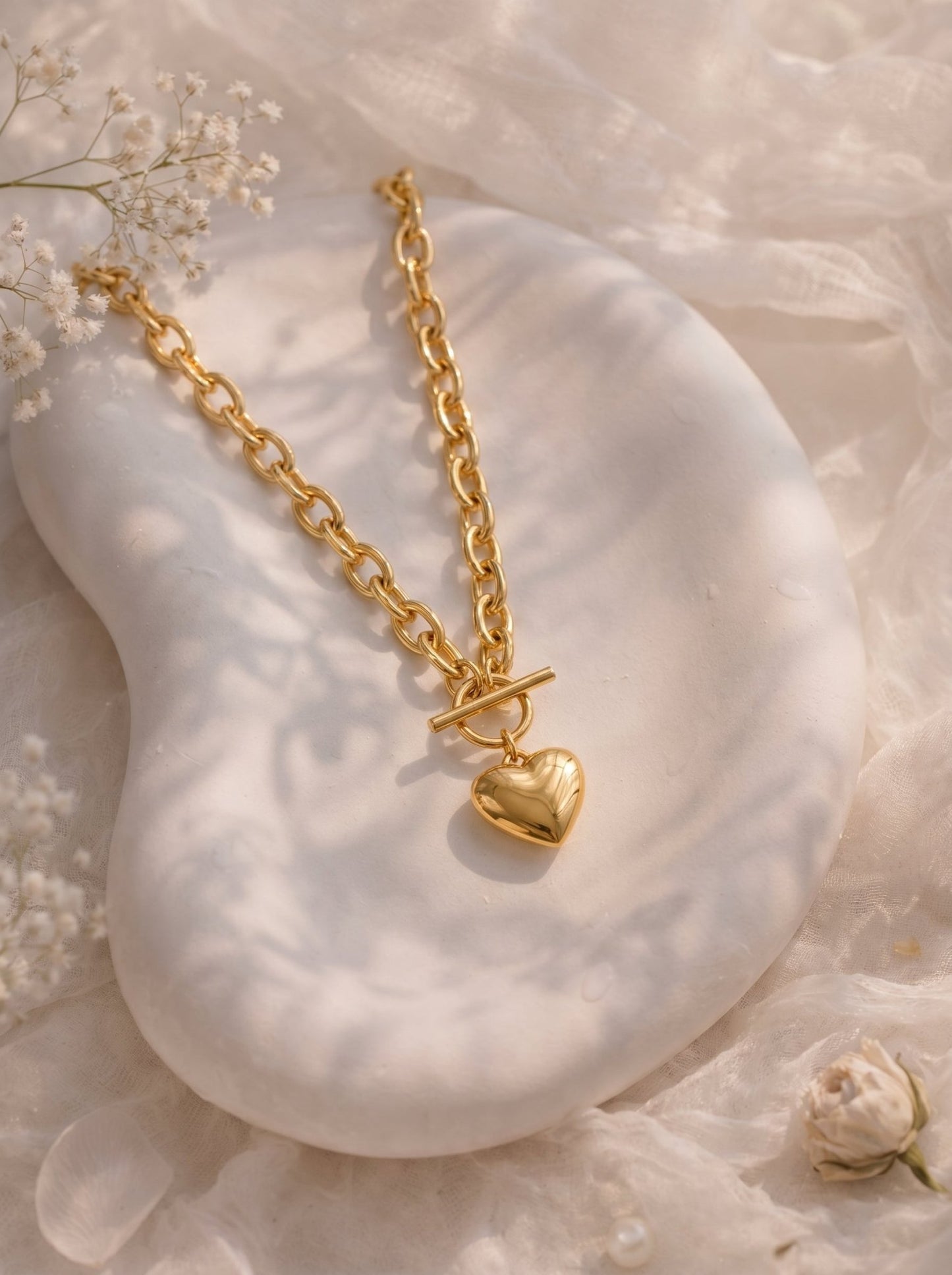 Collier LOVE - Brume d'Or