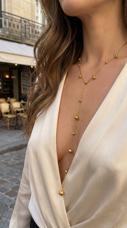 Collier CAMILLE | Acier Inoxydable Doré - Brume d'Or