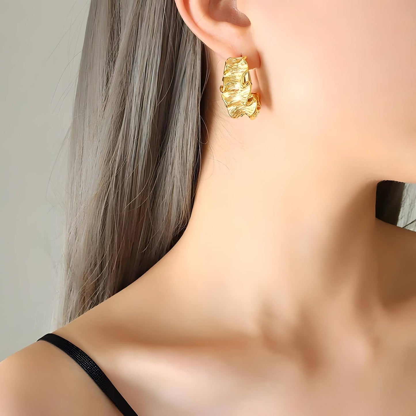 Boucles d'oreilles EZRA - Brume d'Or