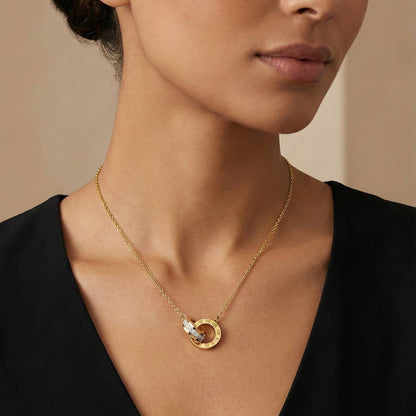 Collier CÉLINE | Acier Inoxydable Doré - Brume d'Or