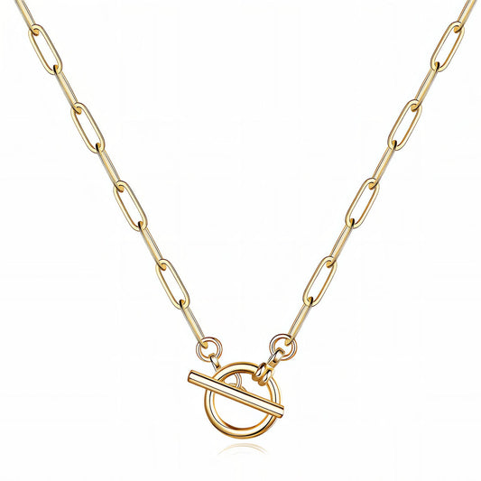 Collier CLARISSE | Acier Inoxydable Doré | Bijou Hypoallergénique - Brume d'Or
