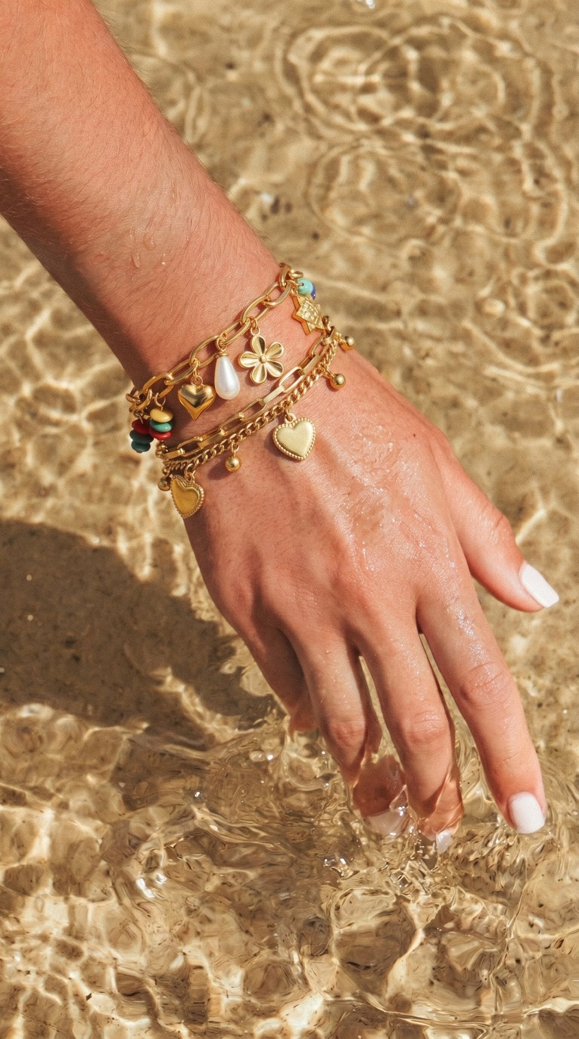 Bracelet Coeurs LILA - Brume d'Or