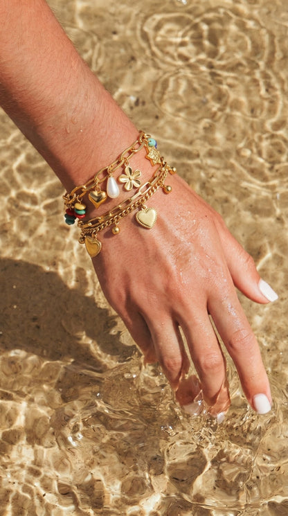 Bracelet Coeurs LILA - Brume d'Or