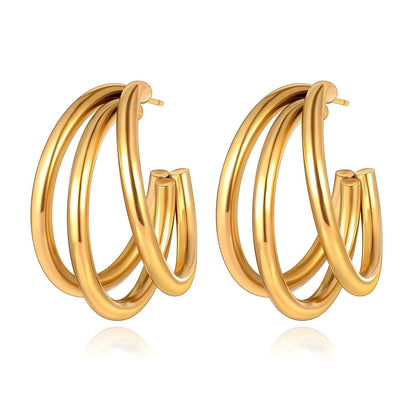 Boucles d'oreilles NOÉMIE - Brume d'Or