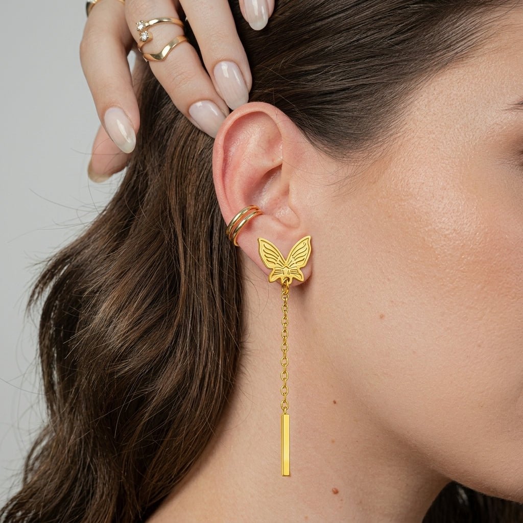 Bocules d'oreilles AMAYA - Brume d'Or