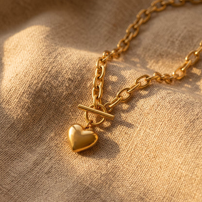Collier LOVE - Brume d'Or