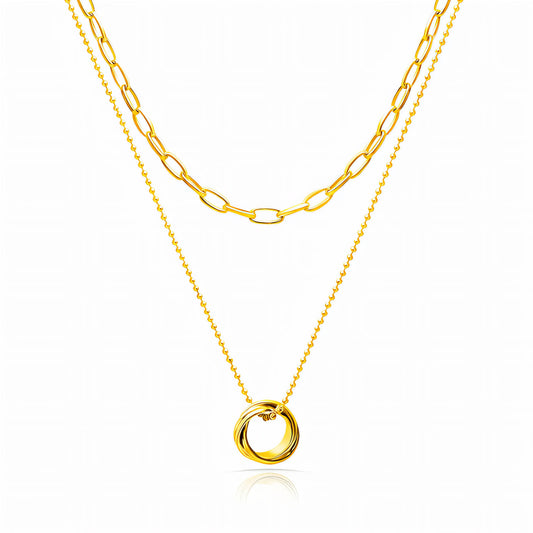 Collier CELESTE Doré | Acier Inoxydable Hypoallergénique